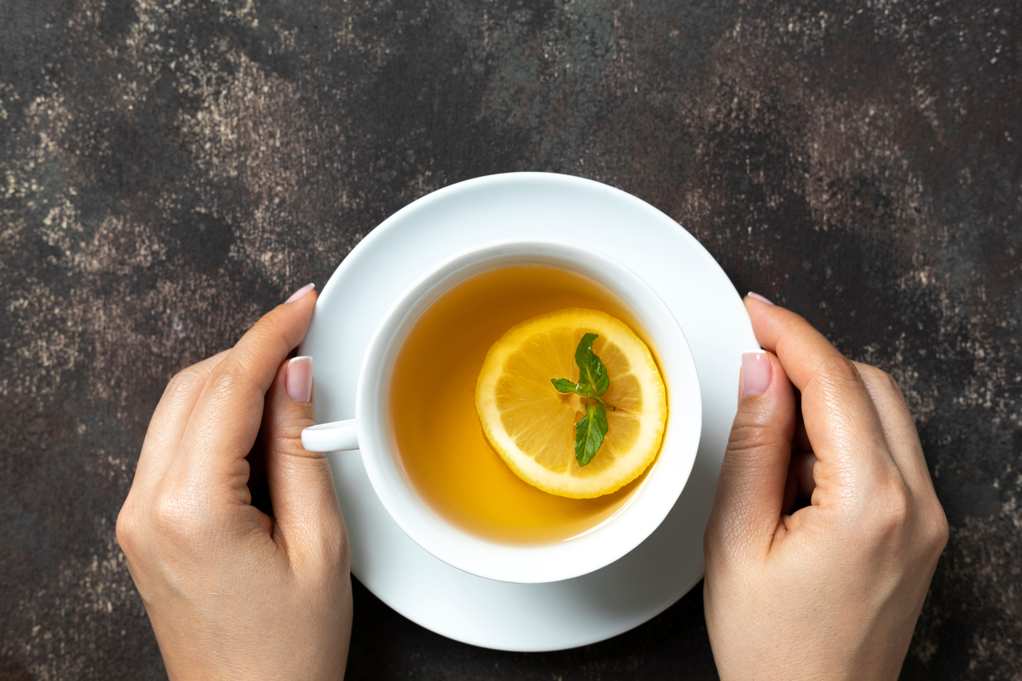 Woman with Herbal Tea